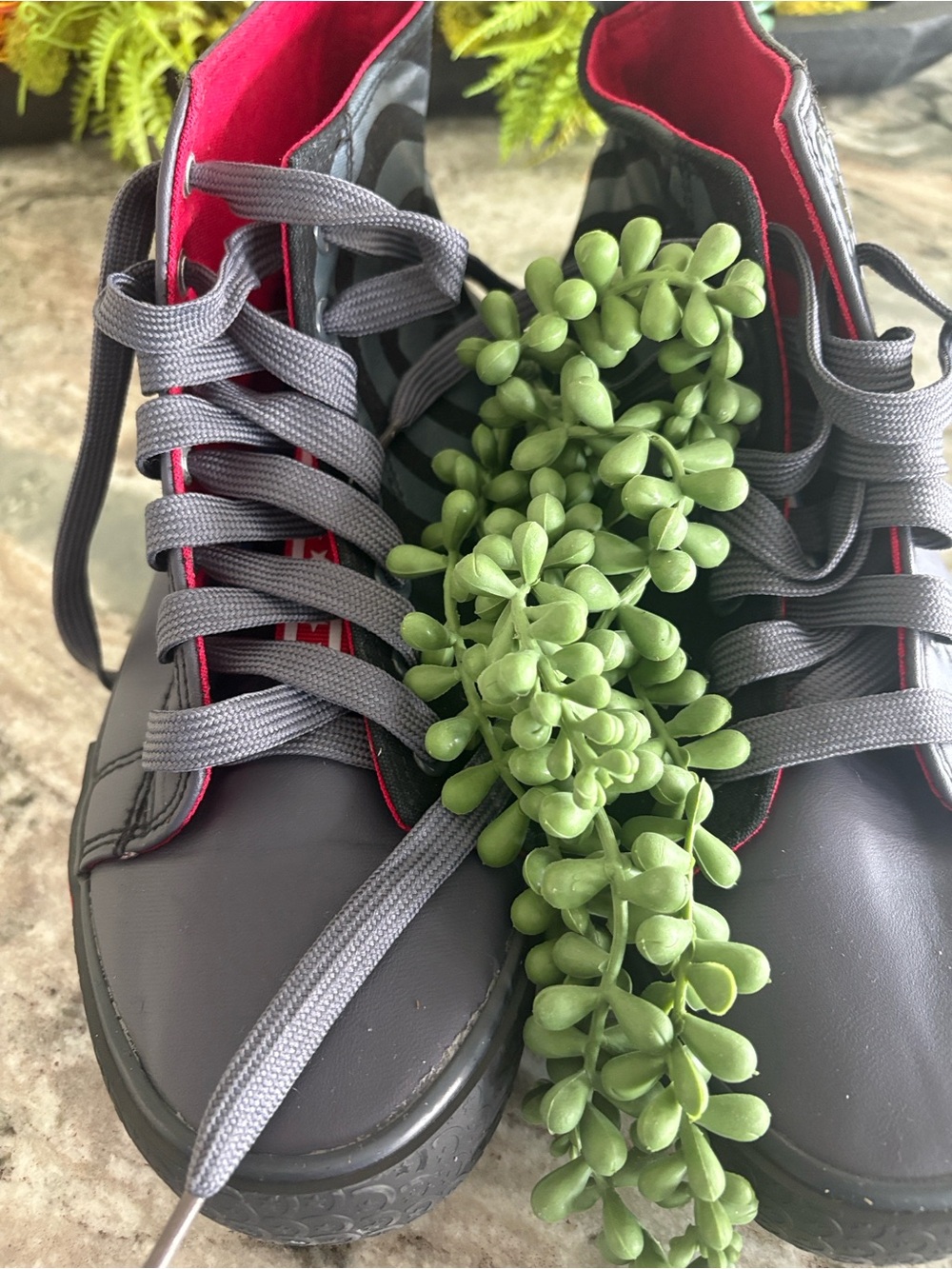 Marvel Logo Sneakers in Black, Gray and Red